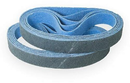 Score Abrasives Pro Line Lot de 10 bandes abrasives non tissées pour ponceuse à bande tubulaire 40 x 760 mm Grain très fin (P320-P360) Bleu