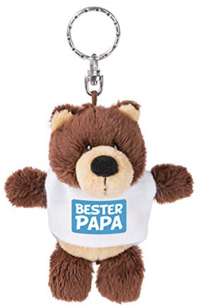 NICI 44707 Schlüsselanhänger Bär mit T-Shirt Bester Papa 10cm