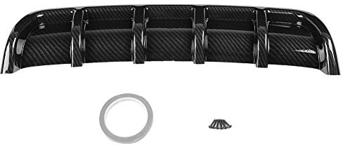 Schwarz Universal Auto Hecksto?Stange Haifischflosse Spoiler Diffusor Auto Heck Lippenwickelwinkel STO?stangenschutz(Kohlefaser)