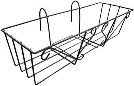 Planteur De Clôture Fleur Porte-Pots Garde-Corps pour Plantes Jardinières Murales Suspendues Jardinières De Clôture en Métal Jardinière De Balcon Rail Fer Forgé Plantes Succulentes