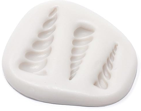 Fairy Tale Mini Unicorn Alicorn Horn Cupcake Cake Icing Topper Silicone Mould