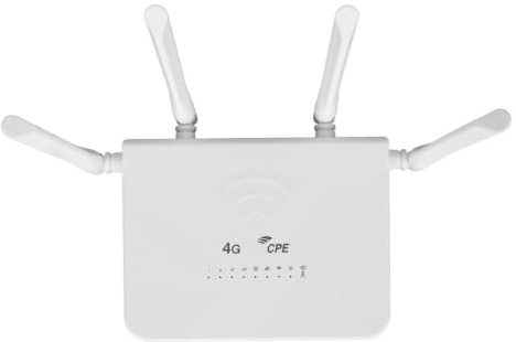 Akozon Routeur sans Fil 4G LTE, Emplacement 4 G L 300 Mbps Déverrouillez Un Point d'accès WiFi Mobile avec 4 Antennes 5 DBi pour l'asie 100240 V T E CPE R103 5 M Routeur Carte SIM