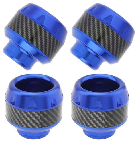 Windance 4pcs Front Rear Fork Frame Sliders Wheel Crash Protector Falling Protection Universal for Motorcycles Motorbikes Moped Scooters (Blue)