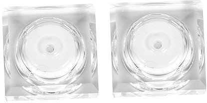 Hoement 2stücke Kristallglas-dekorationslampe Kristallschmucklampe Ornamentlampe Szenenlayoutlampe Transparente Vase-led-licht Praktische Tischdeko Für Möbel Und Party