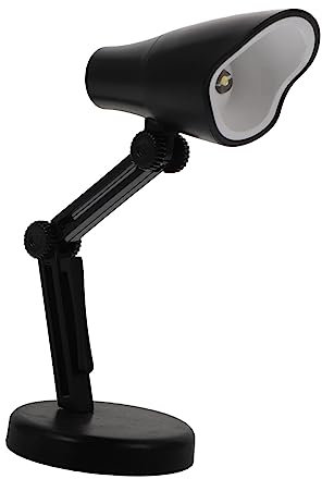 Artibetter 2 Stk Mini-Schreibtischlampe buchleuchte buch lampe LED-Kleinlicht table lamps klappbares Leselicht Studenten-Nachtleselampe Desktop- Entzückendes Nachtlicht Magnetfolie Black