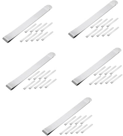 Garneck 5 Sätze Marshmallow-netzclip Edelstahlklammern Teile Von Zuckerwattemaschinen Für Zuckermaschinen Süßigkeiten-clips Rostfreier Stahl Silver 10 Stück * 5