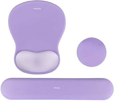 MOSISO Supporto Poggiapolsi Mouse Pad&Tastiera,Tappetino Mouse Ergonomico