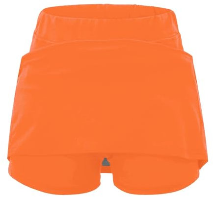 Kurze Röcke und mehrlagiger Rock, trendiger Stil, Damenhose, einfarbig, mittlere Taille, Culottes, kurze Röcke, schmale Hose, schwarzes Halloween-Kostüm, wassermelone, XL