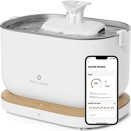 Petlibro App Cat Water Fountain, 2.5L/84oz Dockstream Pet Water Fountain