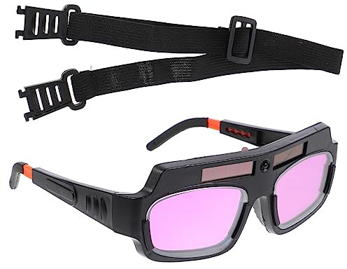 Angoily Schweißbrille Mit Automatischer Verdunkelung Abs Und LCD Stoßfest Verschleißfest Für Elektroschweißarbeiten Optimaler Schutz Vor Licht Und Strahlung