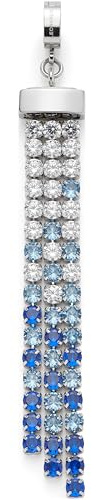 JEWELS BY LEONARDO Anhänger Clip & Mix Mary-Ann • Ketten-Anhänger aus silberfarbenem Edelstahl • funkelnde Zirkonia Steinen • Schmuck Geschenk für Frauen • 024949