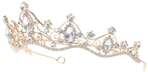 VICASKY Diadème De Mariée Couronne De Cheveux Pour Femmes Coiffe De Mariage Décorative Bandeau Facile à Porter