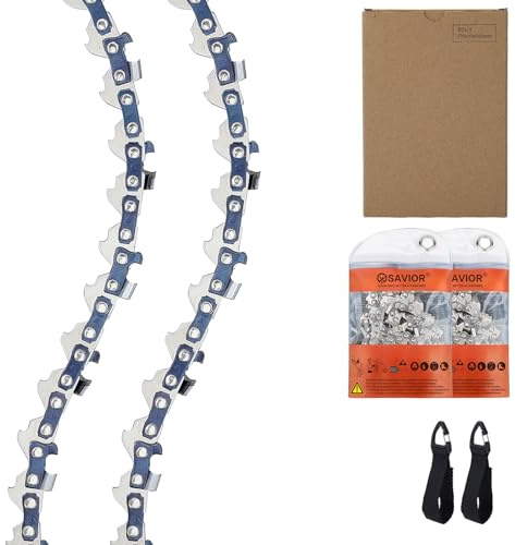 Qiaomiao 2 stück GTA 26 Sägeketten 4 Zoll Mini Kettensäge Ketten Kompatibel mit Stihl 36700000028, 1/4LP 1,1 mm 28 Treibglieder