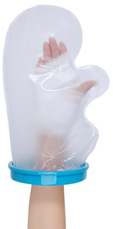 WUSJCOF Protector de Mano 1 Unidad, Funda Impermeable para Heridas, Yesos y Vendajes, Cubierta para Ducha Postoperatoria, Suave y Cómoda para Muñeca y Dedos