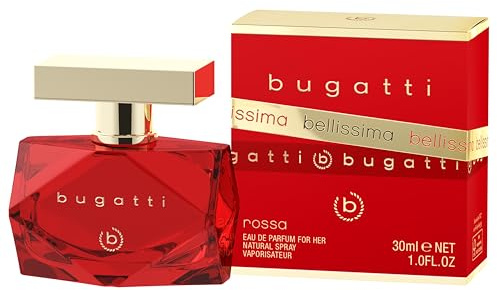 bugatti bellissima rossa Parfüm Damen 60ml I Eau de Parfum mit edlem Flakon I verführerische Kombination aus Mango, Vanille, Sandelholz & Kaschmirholz I sanft-elegantes Damen Parfüm