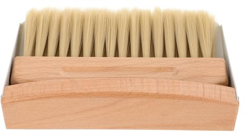 DECOMELODY Mini Scopa da Tavolo con Paletta e Spazzola Nylon Bianca per Pulizia Desktop Ufficio e Abitazione Set Compatto e Durevole per Rimuovere Polvere e Briciole