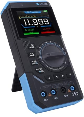 Mumusuki 10M Analog-Oszilloskop-Multimeter, ABS, 3000-mAh-, 13 Wellenformtypen, Mobiles Messgerät für Profis und Hobbyisten