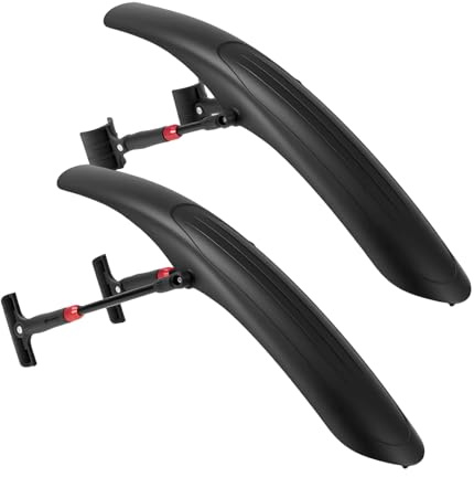ARATERVIO Fahrrad Schutzblech Set 24-29 Zoll Universeller Spritzschutz aus Hochleistungs-PP-Kunststoff Schnelle Demontage Fahrrad für Mountainbike, E-Bike, Citybike & Rennrad
