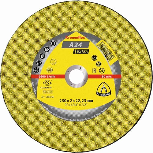 25 x Klingspor A 24 EX Trennscheiben, 125 x 2,5 x 22,23 mm gekröpft