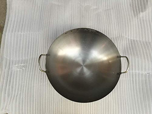 Wok Pentola Di Ferro Pentola Manuale Wok Forgiato Wok Casa Wok Vintage Wok Ristorante Wok Wok Calderone Non Rivestito,32cm