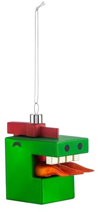 Alessi Cubodrago GJ02 12 Weihnachtsdekoration, Vintage-Design, Drache, mundgeblasen, handdekoriert, mehrfarbig