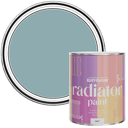 Rust-Oleum Blue Radiator Paint in Matt Finish - Little Cyclades 750ml