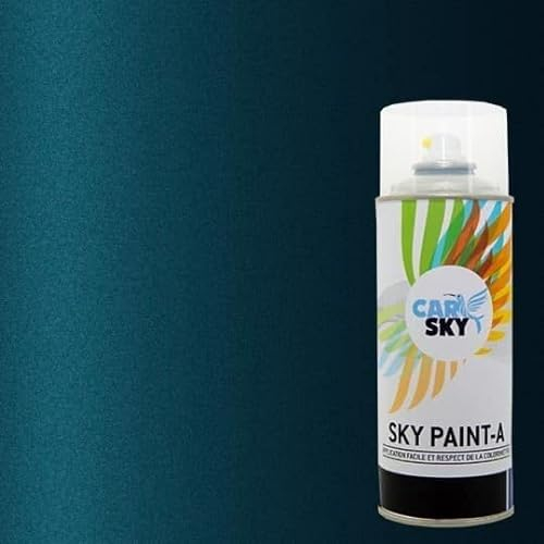 Carsky Aerosolfarbe, kompatibel mit Toyota Deep Teal Blue Mt 752 und Hochglanzlack, 2 x 400 ml