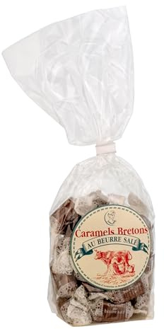 La Maison d'Armorine Französische salted Caramel Bonbons einzeln verpackt und nach traditioneller Handwerkskunst in der Bretagne hergestellt 500 g Beutel