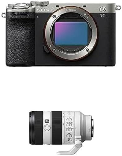 Sony Alpha 7CII di Sony | Fotocamera mirrorless full-frame (compatta, 33 MP, autofocus in tempo reale, 10 fps, video in 4K, display touch orientabile) + Lente SEL70200G2 (Argento)
