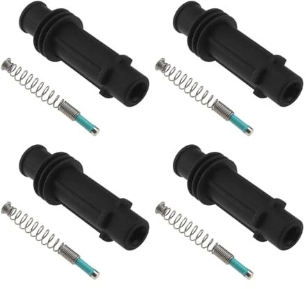 SG Store 4pcs Ignition Coil Rubber Sleeve Repair Kit Ignition Coil Cover Spring Ignition Module Coil Pack Compatible with Adam, Astra J, Corsa D/E 95514599
