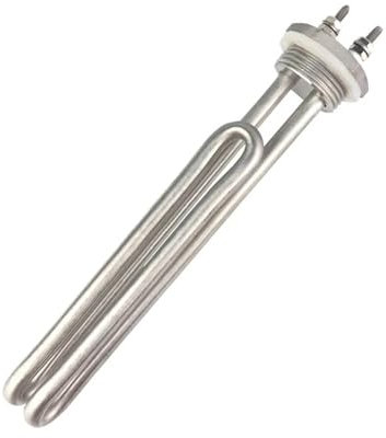 DN25 Water Heating Element 220V 2KW Stainless Steel Electric Boiler Tank Heater Immersion Heater for Brewing (Color : Heater Only, Size : 220V 2KW L195mm)