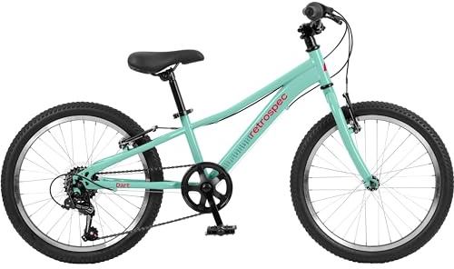 Retrospec Dart 20 & 24 Inch Kids Bike - 7-Speed Hybrid Bicycle for Ages 6-11 with 29in All-Season Tires & Shock Absorption - Adjustable Height Youth Bike with V-Brakes & Smooth Gear Shifting