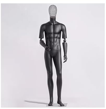 Schaufensterpuppe Männlich Goldene Hohle Design-männliche Mannequin-Mann-Gliedmaßen sind bewegliche Form-Display-Kunststoff-Mobile-Metallbasis, für Bekleidungsgeschäft ( Size : Q )