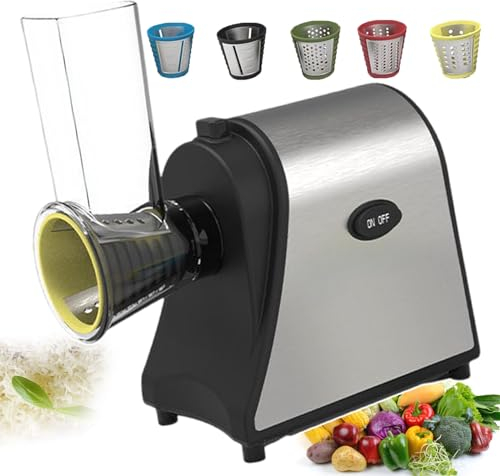 forplubossmmp Affettatrice Elettrica per Patate | Tagliaverdure Trituratore Elettrico | Controllo One-Touch | Macchina per Insalata con Mixer Elettrico | Adatto per Grattugiare Formaggio, Carote
