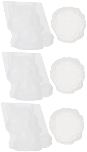 OQHAIR 6 Pcs Silicone Mold Molds for Resin Silicone Baking Ornament Mold Silicone Tray Mold Fondant Epoxy Mold Trays Decorative Ice Cube Decorative Mold Casting Silica Gel Fudge 3D