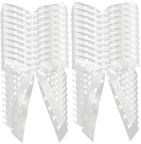 Gogogmee 30pezzi Fiocchi Decorazioni Matrimonio Con Cuori Fiocco Auto Matrimonio Decorazioni Per Auto Da Sposa Fiocchi Per Addobbo