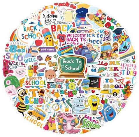 120Pcs Stickers for Students Kids, Cute Colorful Stickers, Waterproof Teacher Decals, Waterproof Sticker Packages for Laptop Water Bottles, Books