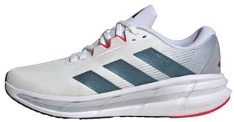 adidas Hombre Questar 3 Running Shoes, Cloud White/Core Black/Pure Ruby, 42 2/3 EU