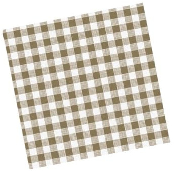 25 Tovaglie in AIRLAID carta 100x100cm COPRIMACCHIA | VARI DECORI E FANTASIE | ideali per la ristorazione sagre feste vari colori | HoReCa (QUADRETTO Marrone)