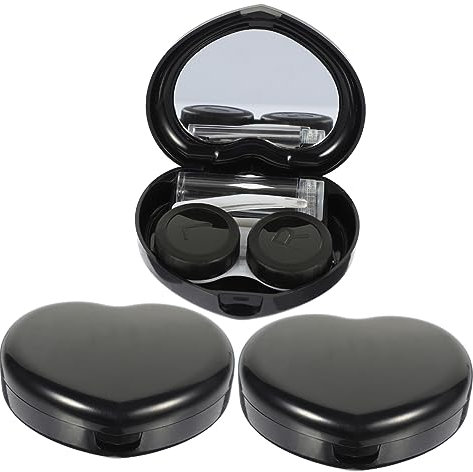 minkissy 3sets Portable Contacts Lens Case Mirror Storage for Halloween Eye Contacts