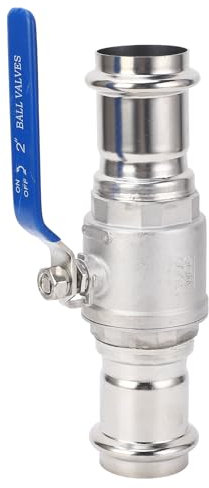 ZAWELIYO Edelstahl-Kugelhahn, 2 Zoll DN50 1000PSI WOG-Pressanschluss, Vielseitige Kompatibilität für Wasser, Öl, Dampf, Premium-Material, Manueller Antriebsmodus