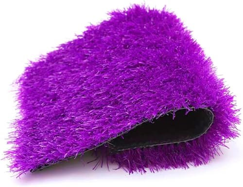Alfombra de césped artificial para parques infantiles y jardines, color morado, 150 x 200 cm, para bodas y eventos