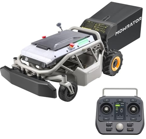 Cortacésped con control remoto S1 2WD 56V12Ah, cortacésped multifunción RC con altura de corte de 1.8-4.6 pulgadas, hoja real de 21 pulgadas para cortar 0.75 acres
