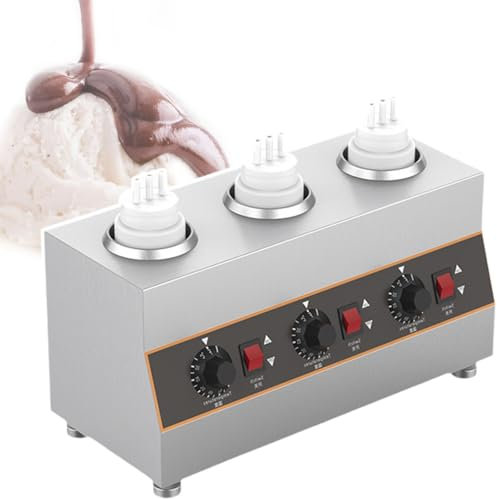 Calentador de salsa de queso de 1 a 4 rejillas, máquina para conservar el calor de mermeladas, calentador de salsa de chocolate y queso, calentador de salsa eléctrico, temperatura ajustable de 30 a