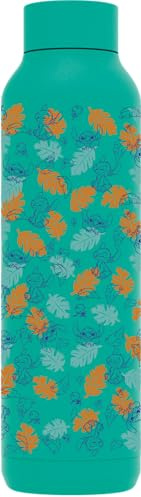 Quokka SOLID X DISNEY | BOTELLA TÉRMICA DE ACERO INOXIDABLE DOBLE PARED | STITCH TROPICAL