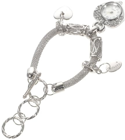 VALICLUD 1stück Damen Armbanduhr Mit Herz Charm Und Kristallen Modisches Armband Für -Uhr Für Besondere Anlässe Als Für Valentinstag Oder Hochzeitstag
