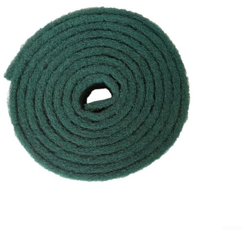 Scheuerschwamm aus Nylon, robust, Küchenreinigungsschwamm für Herd, Töpfe, Geschirr, 6 m lang, Grün, Rot (Grün, 5,7 m x 7 cm)
