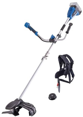 Scheppach Desbrozadora inalámbrica BC-BCH380/40-X Brushless | ancho de corte 380 mm/desbrozadora 255 mm | hilo desbrozadora 4 m/1,6 mm | 2 x 20 V (40 V) | serie IXES 20 V