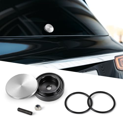 Wuyaoyao Car Wiper Plug, Rear Wiper Plug for Cars, Rear Window Wiper Delete Kit, Windshield Wipers Block off Grommet Cap, Waterproof Wipers Block Off Plug Cap for Civic RSX Integra (Silver)
