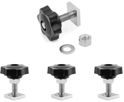 JJWNMLL 4 Pcs Nutsteine Dachträger,T-Nut nutensteine M8,20x20x4mm